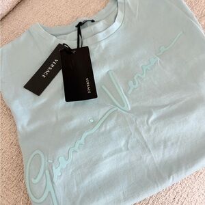 Authentic Versace Light Blue Tshirt NWT sz 44